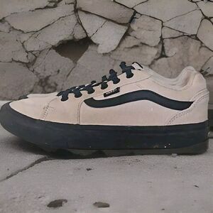 Vans Filmore Mixed Canvas Low Top Skate Sneakers, Taupe/Beige Men's Size 8